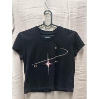ราคา เสื้อครอป คอกลม สีดำ (40269250337)