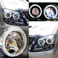 ราคา ไฟหน้าโปรเจคเตอร์ TOYOTA FORTUNER 05-08 ดำ วงแหวน LED ยาว (931190099)