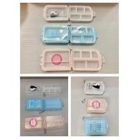 ราคา กล่องใส่ยาพลาสติกกันน้ำ ตลับใส่ยาแบบพกพา ช่องใส่ยาแบบพับได้ มี 7 ช่อง (19215289086)