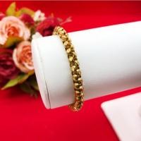 ราคา สร้อยข้อมือทองเหลืองผ่าหวายกลมตัดลายห้อยจี้ คละแบบ ยาว 7 นิ้ว งานดิบไม่ชุบ ทองเหลืองโบราณ พร้อมส่ง (29004509613)