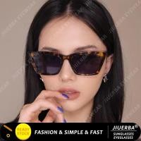 ราคา (JIUERBA) แว่นตากันแดดแฟชั่นผู้หญิง Retro Square แว่นตากันแดดหญิงแว่นตา Lady แว่นตา (27869156929)