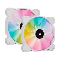ราคา CORSAIR iCUE SP140 RGB ELITE Performance 140mm White/Black PWM Dual Fan Kit Lighting Node CORE (9566274302)