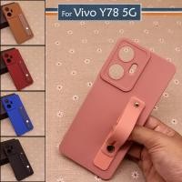 ราคา Vivo Y78 5G Simple Ring I-Ring Back Case TPU Soft Cover Casing Colourful Stand Mobile Housing (47301686108)