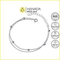 ราคา [รับประกันตลอดอายุการใช้งาน] สร้อยข้อมือเงินแท้ Hanada 925 พร้อมโซ่ดับเบิ้ลสมูทและโซ่บอล สร้อยข้อมือทุกวันของผู้หญิง 2221 G13 (26487981596)