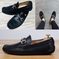 ราคา รองเท้าหนังFerragamo Driving Loafersของแท้100% (23944204773)