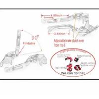 ราคา ▲ NEW Motorcycle CNC Adjustable Extendable Brake Clutch Levers For HONDA PCX160 PCX 160 ABS (44112239394)