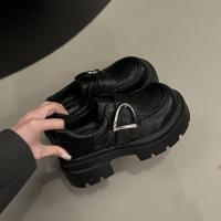 ราคา รองเท้าส้นเตารีดสตรี สไตล์ Lolita สีดำและสีน้ำตาล (55103394214)