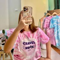 ราคา เสื้อมัดย้อมสีชมพู Heart beatพร้อมส่ง (54903022214)