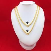 ราคา สร้อยคอทองลายสี่เสาหัวจรวด ยาว 22,24 นิ้ว น้ำหนัก 3 บาท หุ้มเศษทองเยาวราช ทองชุบ ทองปลอม ใส่แทนทองแท้ได้ ใส่อาบน้ำได้ (6492139091)