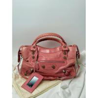 ราคา กระเป๋าสะพาย Balenciaga city g21 หมุดเงิน สีชมพู มือสองของแท้ (42552880977)