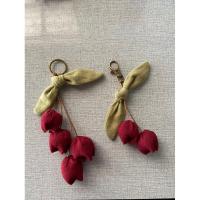 ราคา พวงกุญแจจากผ้า ดอกทิวลิป (23775857097)