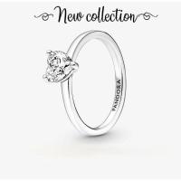 ราคา (ของแท้100%)Pandora silver ring แหวนหัวใจ New collection (27016808546)