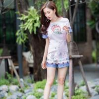 ราคา งานป้าย NATNICHA จั้มขาสั้น แจกโค้ดฟรี 90฿ (689578484)