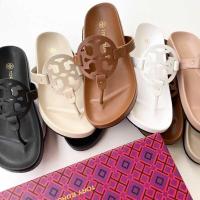 ราคา [ของแท้] Tory ❤ Burch 2021ใหม่ TB รองเท้าแตะสำหรับผู้หญิง,รองเ (25276528577)