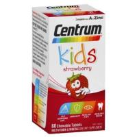 ราคา Centrum Kids Multi Vitamin 60 Strawberry Tablets (4540121613)