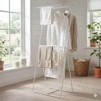 ราคา [ของแท้จาก​ IKEA]​ SLIBB สลีบบ์ราวตากผ้า 2 ระดับ, เทา, 78x46x185 ซม. (54853453332)