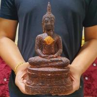 ราคา พระพุทธรูปศิลปะสุโขทัย สร้างจากหินศิลาแลง งานสวยน่าบูชา มีเสน่ห์มนต์ขลัง(หน้าตัก5นิ้ว สูง25ซม.)หนักมากๆ (4497705184)