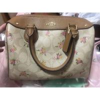 ราคา Coach โค้ช ทรงหมอน ลายดอกไม้ ของแท้100% (1581008116)