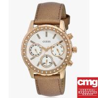 ราคา GUESS Melody นาฬิกาข้อมือผู้หญิง สายหนัง รุ่น W0903L3 (Rose Gold) (1528163888)