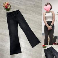 ราคา ยีนส์สีดำฟอกแบรนด์มือสองผ้ายืดขาม้า (25309599577)