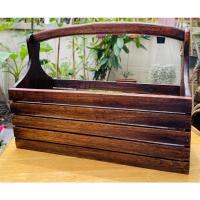 ราคา ตะกร้าไม้สัก งานสุโขทัย สภาพใหม่ แข็งแรง (12231942058)