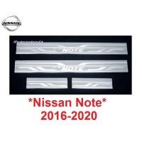 ราคา ชายบันไดประตู สคัพเพลท Nissan Note 2016 - 2020 นิสสัน โน้ต โน๊ต คิ้วกันรอยขอบประตู ชายบันได คิ้วกันรอย กันรอยประตู (2828382923)