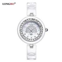 ราคา ▥ นาฬิกาผู้หญิง LONGBO แบรนด์หรูแฟชั่น Casual ควอตซ์เซรามิคนาฬิกาเลดี้ Relojes Mujer ผู้หญิงนาฬ (24343047780)