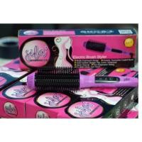 ราคา [ส่งฟรี]Gila Hair Curl Brush หวีแปรงไฟฟ้า ยืดตรง ม้วนโรล ทำวอลลุ่ม 2in1 สีม่วง (2103098270)