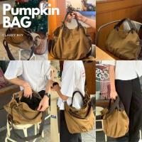 ราคา กระเป๋าถือ-สะพายไหล่ ทรงฟักทอง ผ้าแคนวาส สไตล์เกาหลีรุ่น Pumpkin shoulder bag (52003061341)