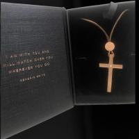 ราคา Jacob Rachel Car Cross 18K Rose Gold Plated (27933921762)