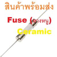 ราคา Ceramic Fuse ฟิวส์หางหนู PCB 2 ขา บัดกรี หางหนู เซรามิก 5x20mm 250V 1A 3.15A 6.3A 10A 15A (19890131220)