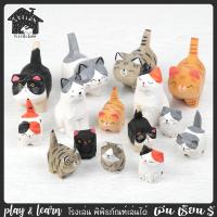 ราคา ตุ๊กตาแมวไม้ แกะสลักจากไม้สน ลงสีเป็นแมวลายต่างๆ โรงเล่น พิพิธภัณฑ์เล่นได้ (29355445167)