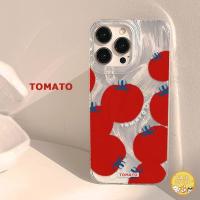 ราคา เคสนิ่มสำหรับใส่การ์ดไหมพรมขนนกรูปมะเขือเทศเรียบง่าย เข้ากันได้กับ IPhone XR 13 15 12 11 16 14 Pro Max 7Plus X XS Max SE (26467253244)