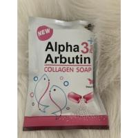ราคา สบู่อัลฟ่าอาร์บูติน Alpha Arbutin collagen soap ขนาด 80 กรัม (10073760592)