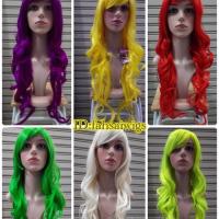 ราคา วิกผมแฟนซี วิกผมลอนยาวสีแฟนซี วิกสีลอนยาว (รหัส 4306A) สินค้าในไทย (514685131)