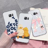 ราคา SAMSUNG ปลอกสําหรับSamsung Galaxy S6 S6 Edge S6 Edge PlusสีชมพูBowknotเป็ดสีเหลืองกันกระแทกAnti-Dropน้ําหนักเบาทนทานเคสใสสําหรับSamsung S6 Edge + ฝาครอบโทรศัพท์ (44109417618)