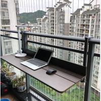 ราคา KBRA บาร์แขวนระเบียง โต๊ะระเบียง โต๊ะพับไม้ โต๊ะแขวนระเบียงพับได้ ติดตั้งง่าย โต๊ะระเบียง บาร์แขวนระเบียง โต๊ะระเบียงคอ (41864014992)