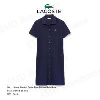 ราคา Lacoste เดรสโปโลหญิง รุ่น Lacoste Women's Cotton Pique Buttoned Polo Dress Code: EF5468 10 166 (21790992117)