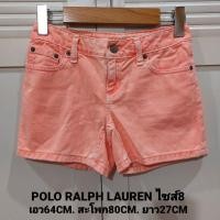 ราคา กางเกงยีนส์ขาสั้นเด็ก POLO RALPH LAUREN สีส้มสวยมากๆแท้ ไซส์8Y (20254208210)