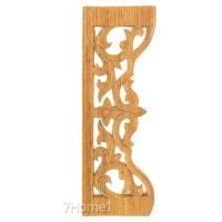 ราคา คอตู้ไม้สัก หน้าตู้แกะสลักลาย ขนาด 9x3นิ้ว สำหรับตกแต่งหน้าตู้เฟอร์นิเจอร์งานไม้ ไม่ทำสี (1ชิ้น) (6305937486)