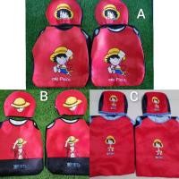 ราคา ชุดแต่งรถยนต์ /ชุดคลุมเบาะรถยนต์ 4ชิ้น ลายวันพีช (1926559636)