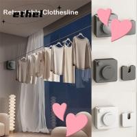 ราคา ETHEL ราวตากผ้าแบบพับเก็บได้, ติดผนัง Non-Sgging Retracting ราวตากผ้า, ประหยัดพื้นที่ 4.8m ที่มองไม่เห็นไม้แขวนเสื้อกลางแจ้ง Line ไม้แขวนเสื้อ (55903627582)