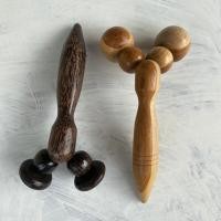 ราคา ไม้นวดหลังแขนขาแบบลูกกลิ้งนวด2ชิ้น2แบบไม้สักทองไม้ต้นตาล (24421409502)