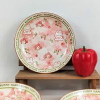 ราคา ชาม จานเซรามิค ชามกระเบื้องญี่ปุ่น ขนาด 8 นิ้ว จานชาม จานชามน่ารัก ลายกระต่าย เข้าไมโครเวฟได้ (29310380102)