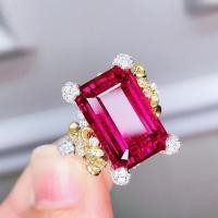 ราคา แหวนเพชรสดสีแดง และลูกบาศก์น้ำตาล ออกแบบสวยงามเหมือนดอกกุหลาบ (52000858214)