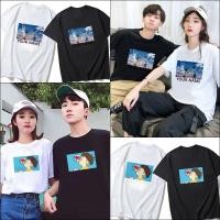 ราคา ชุดคู่รักเกาหลี เสื้อผ้าแฟชั่นผู้หญิง ผู้ชาย oversize แขนสั้นลายการ์ตูน เสื้อคู่สไตล์เกาหลี (6054321880)