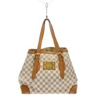 ราคา LOUIS VUITTON Tote Bag Hampstead MM_Damier Azur PVC White Direct from Japan Secondhand (48154031168)