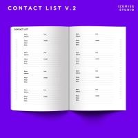 ราคา CONTACT LIST v.2 สมุดจดที่อยู่ จดเบอร์โทรศัพท์ จดได้ 156 ชื่อ (10420316332)
