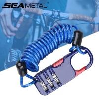 ราคา SEAMETAL ตัวล็อคกันขโมยหมวกกันน็อค กุญแจล็อคแบบรวม ตัวล็อคลวดสลิงหมวกกันน็อคจักรยาน ตัวล็อคเชือกนิรภัยขนาดเล็ก Helmet Anti-theft Lock Combination Locks (17182312612)