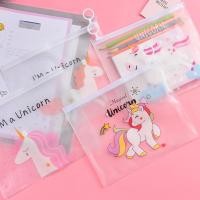 ราคา กระเป๋าดินสอ PVC แบบใส กันน้ํา ลายการ์ตูนยูนิคอร์น อเนกประสงค์ (16522518670)